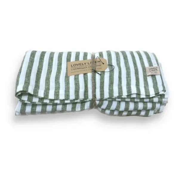 Obrus MISTY Jeep Green - Paski