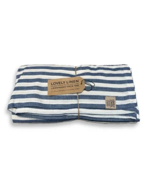 Obrus MISTY Denim Blue - Paski