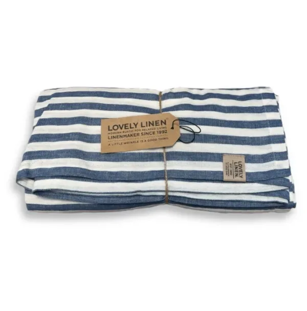 TCL0678 Obrus MISTY Denim Blue - Paski
