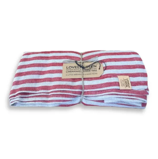 TCL0682 Obrus MISTY Real Red - Paski
