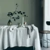 Aranżacja stołu z lnem Lovely Linen w kolorze Off-White