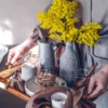 1243.jpg Inspiracyjna aranżacja z lnem Lovely Linen w kolorze Chocolate