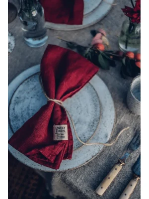 Serwetka LOVELY Real Red 4szt