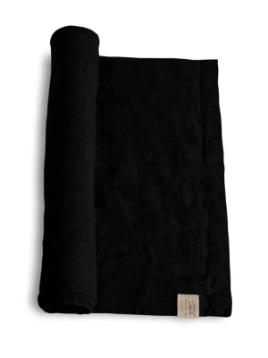 Bieżnik lniany LOVELY Black – zdjęcie produktowe