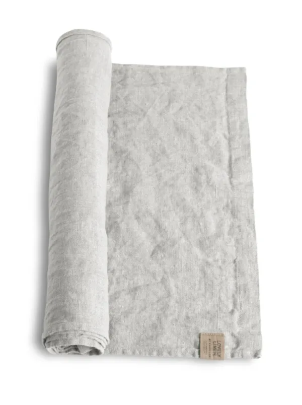 Bieżnik lniany LOVELY Light Grey – zdjęcie produktowe