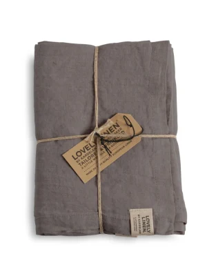 Bieżnik lniany MISTY Grey – zdjęcie produktowe