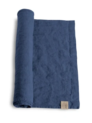 Bieżnik lniany LOVELY Denim Blue – zdjęcie produktowe