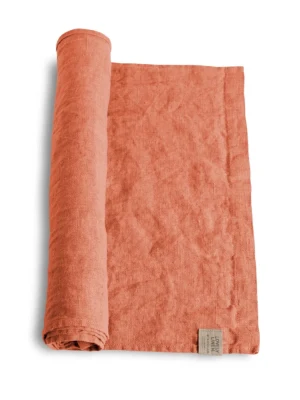 Bieżnik lniany LOVELY Peach – zdjęcie produktowe