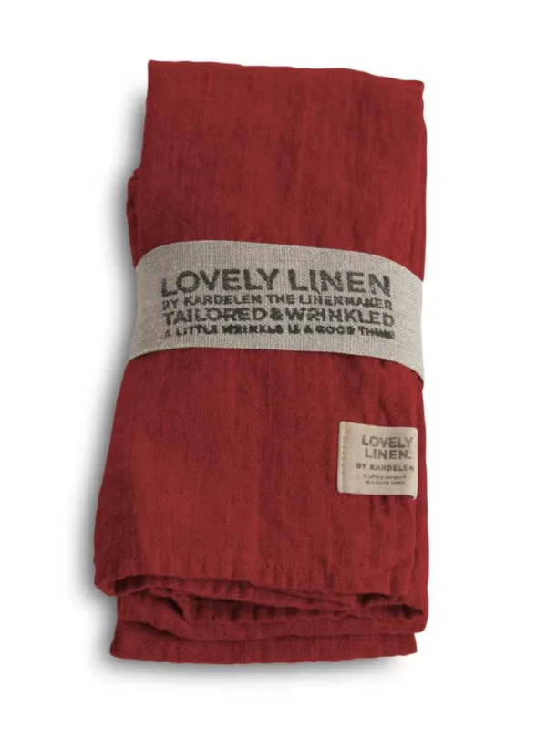 Serwetka LOVELY Real Red 4szt