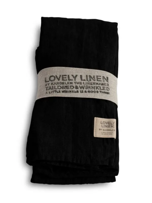 Serwetka LOVELY Black 4szt