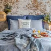 Poszewka Na Poduszkę MISTY Denim Blue - Paski