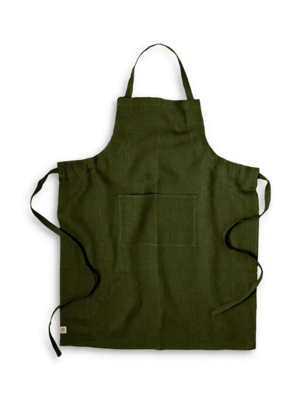 Fartuch CLASSIC Olive Green – zdjęcie produktowe 3:4 Fartuch CLASSIC Olive Green – zdjęcie produktowe