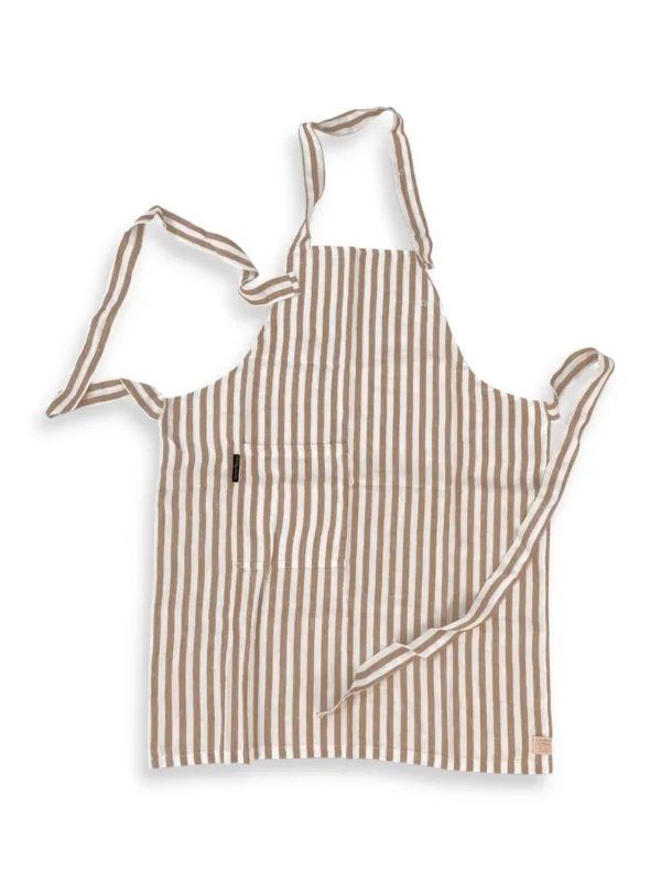 Fartuch MISTY Almond – Paski – zdjęcie produktowe Fartuch MISTY Almond w paski – zdjęcie produktowe