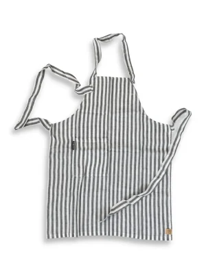 Fartuch MISTY Dark Grey - Paski – zdjęcie produktowe