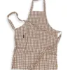 Fartuch MISTY Almond – Kratka – zdjęcie produktowe Fartuch MISTY Almond w kratkę – zdjęcie produktowe